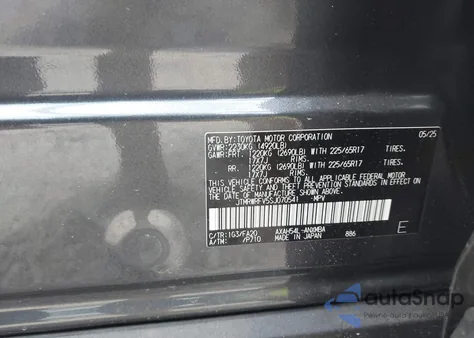 2025 Toyota Rav4 Hybrid Xle z USA, uszkodzony, nr VIN JTMRWRFV5SJ070541